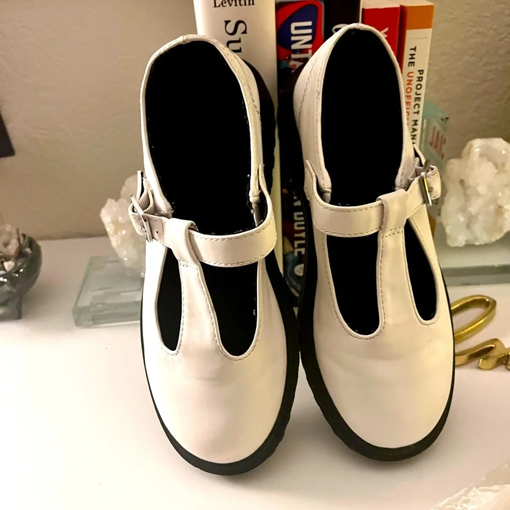 Faux Leather Mary Janes -‎ Girls